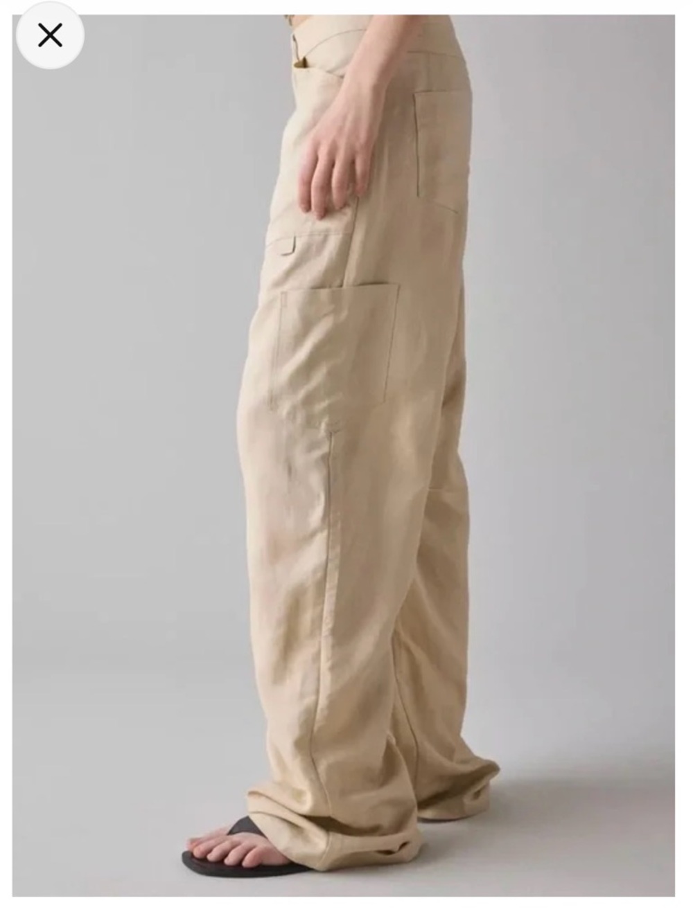 NWT Lioness Miami Vice Linen-Cotton Blend Oversized Cargo Pant Size S NEW - Picture 5 of 8